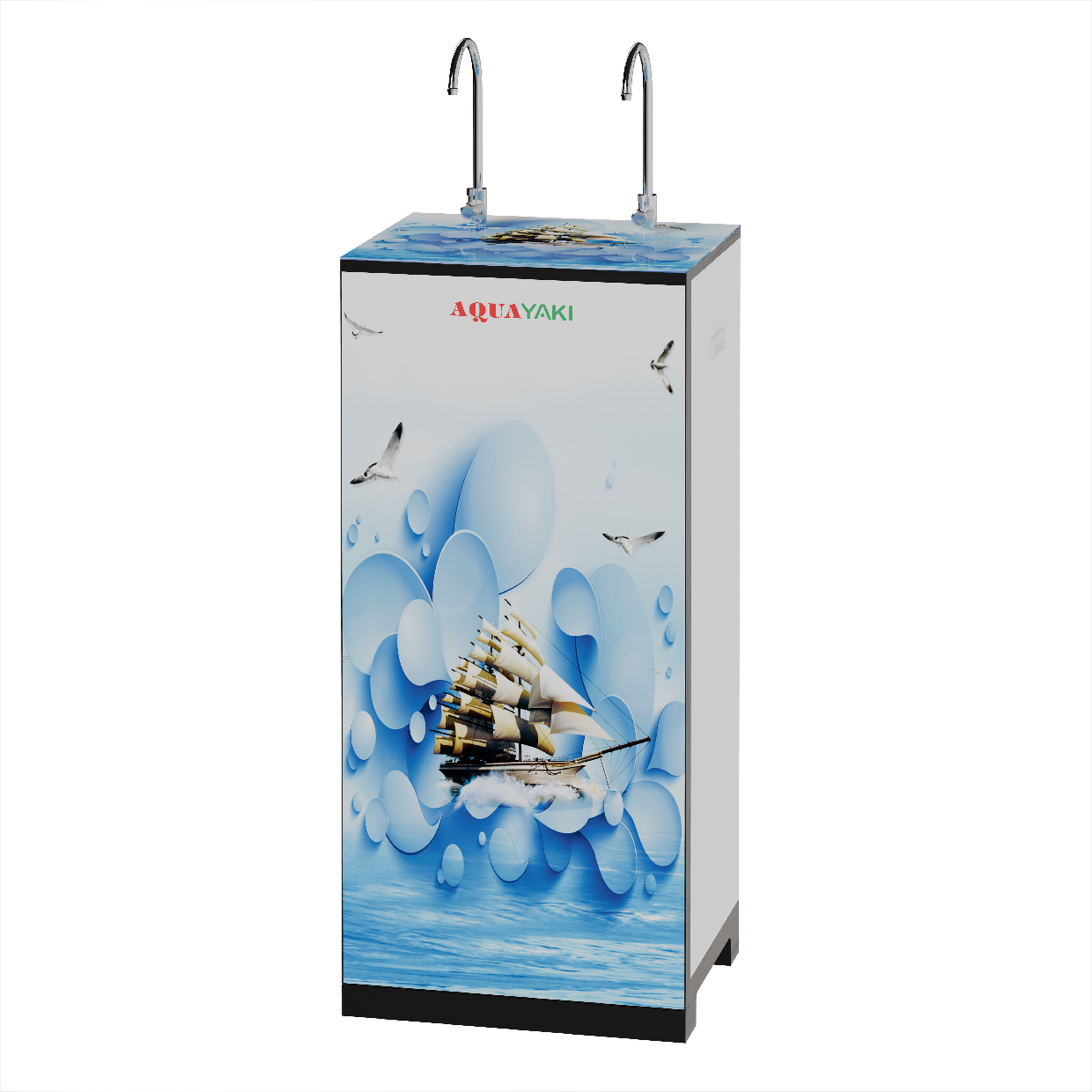 Máy Lọc Nước RO tinh khiết AQUAYAKI 2 Vòi tủ 2.0 10 cấp lọc (Màng RO) - Ảnh 2